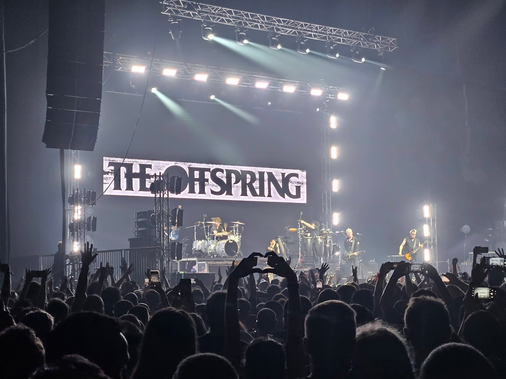 The Offspring play Tel Aviv, July 11, 2023. (David Goldblatt)